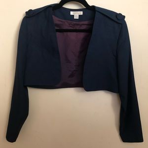 Ann Taylor vintage Navy Crop Jacket